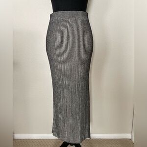 NWT Zara Long Ribbed Skirt